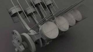 3d V8 Engine Animation - Work In Progress