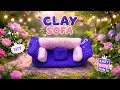 How to Make a Cute Clay Sofa ✨ | Beginner Friendly