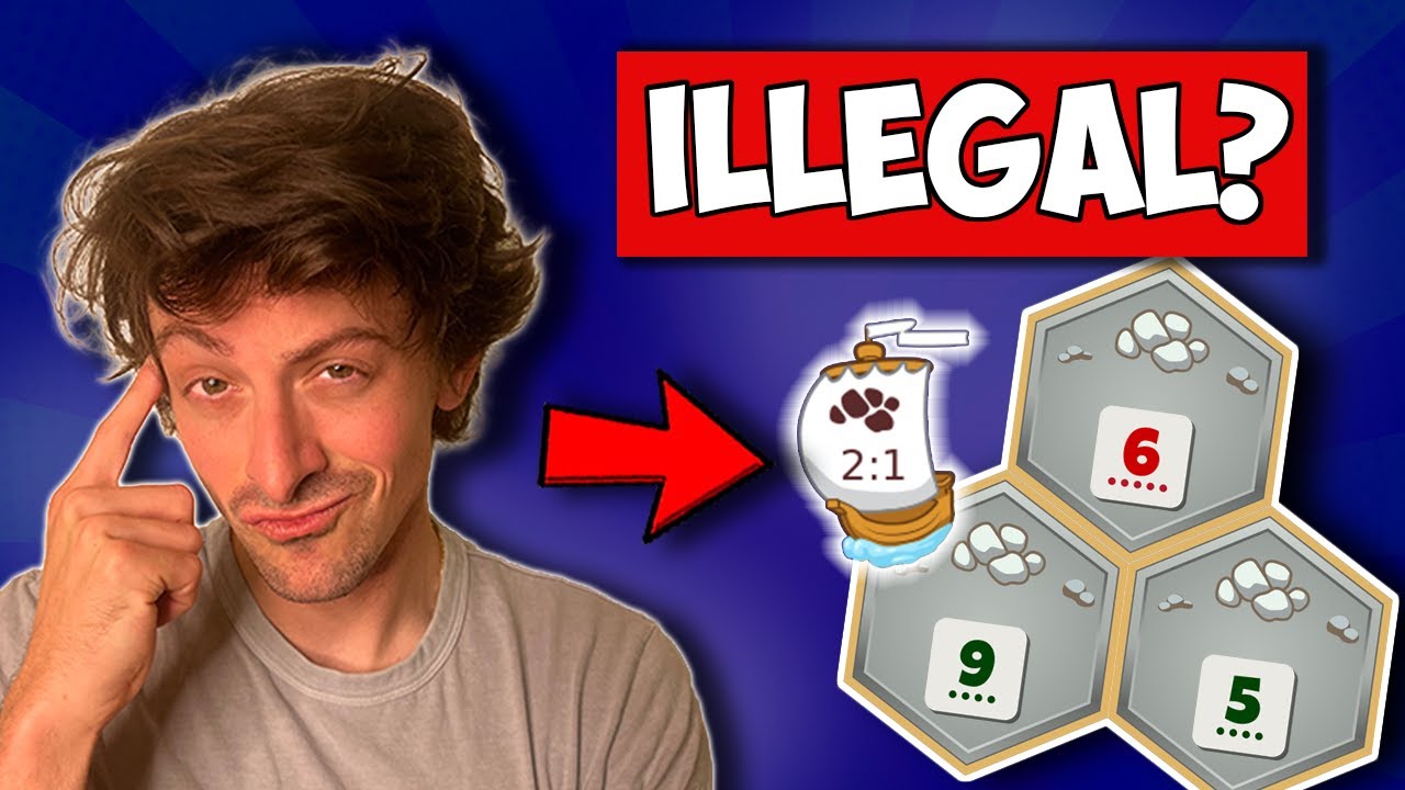 Стратегия с использованием рудного порта кажется незаконной в Catan.