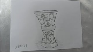 ¿Cómo dibujar una CERAMICA de la CULTURA TIAHUANACO? | HD