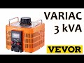 0896 variac 3kva vevor test in potenza e teardown