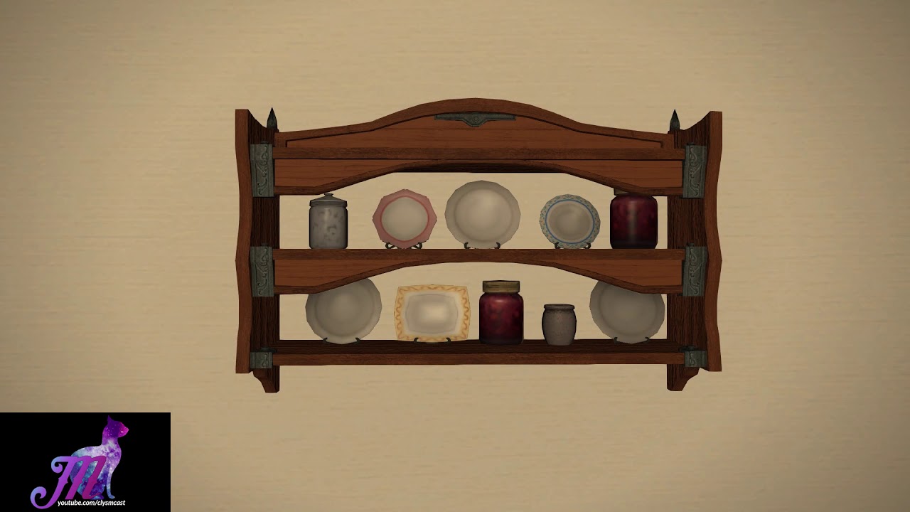 FFXIV Mounted Plate Rack Housing Item YouTube