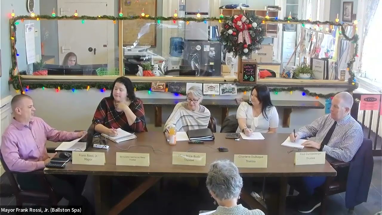 2026 Village of Ballston Spa Organizational Meeting