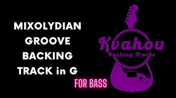Mixolydian Groove BASS Backing Track in G