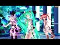 [MMD] 3人で WAVE