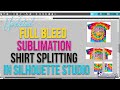 How to Split Full Bleed All Over Sublimation Shirts in Silhouette Studio