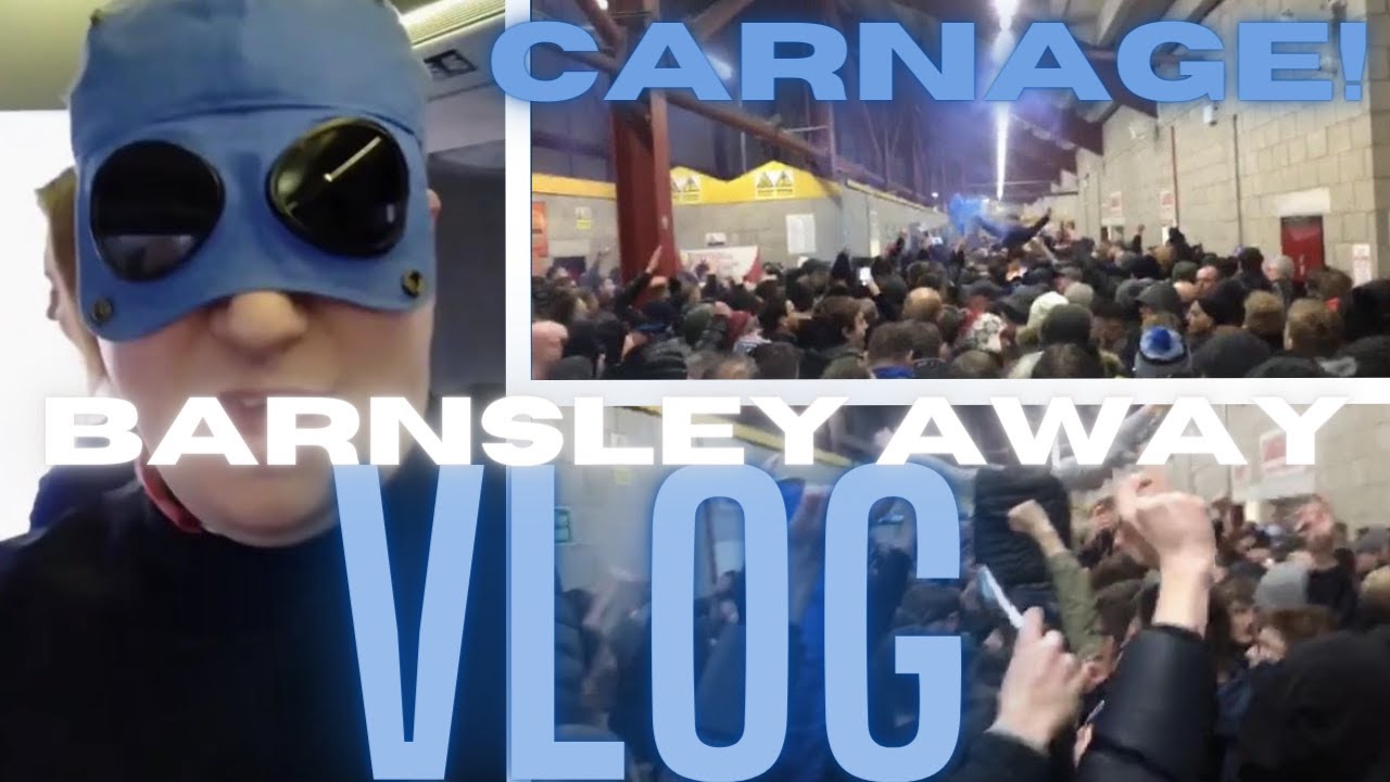 BRILLIANT AWAY SUPPORT AT BARNSLEY AWAY🤩 || matchday vlog