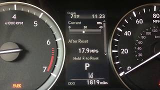 Lexus with Linked Digital Clock in the Multi Information Display Multi Information Display And Digital Clock Setting