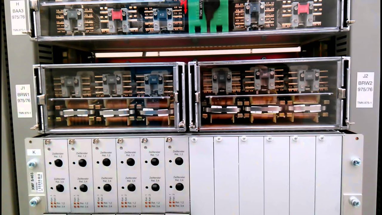 Railway Interlocking Relays Working - YouTube