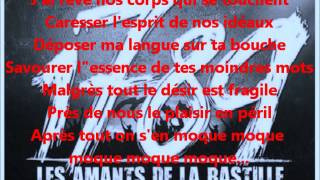 1789 Les amants de la Bastille- Ca ira mon amour- paroles