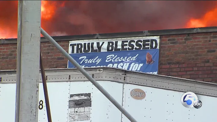 Massive fire destroys Cleveland trucking company