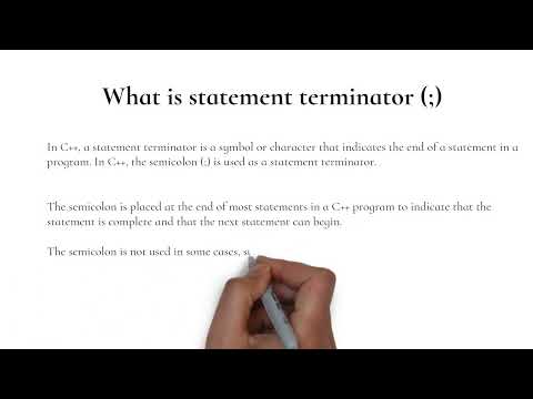 What are statement terminator ICS part2 urdu | Hindi