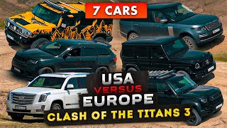 SUV Battle 2021: Clash of the Titans 3 | Hummer H2, Escalade, Jeep vs Mercedes G63 & Range Rover