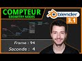 COMPTEUR AVEC GEOMETRY NODES | Blender 3.1 [TUTO FR]