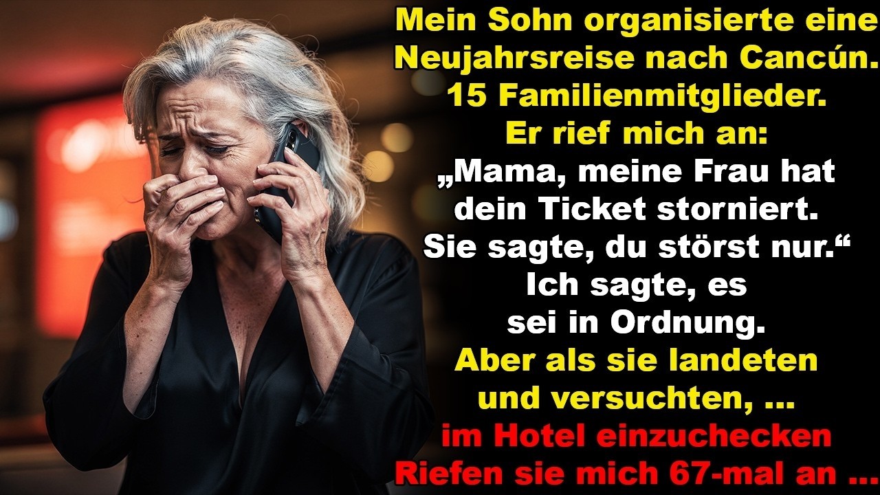 „Mama, dein Ticket ist storniert. Nadin sagte, du störst nur.“ Diese Worte hörte ich am Telefon, einen Tag vor der Abreise nach Sylt, wo meine ganze Familie mich erwartete. Ich, Greta, 59, hatte...