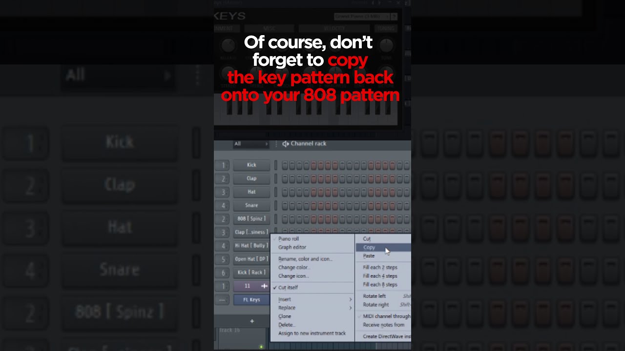 How to Find Right Notes for 808 Patterns | #shorts Producer Tutorial ...