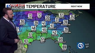 FORECAST: Briefly above average then a First Alert Weather Day for more cold