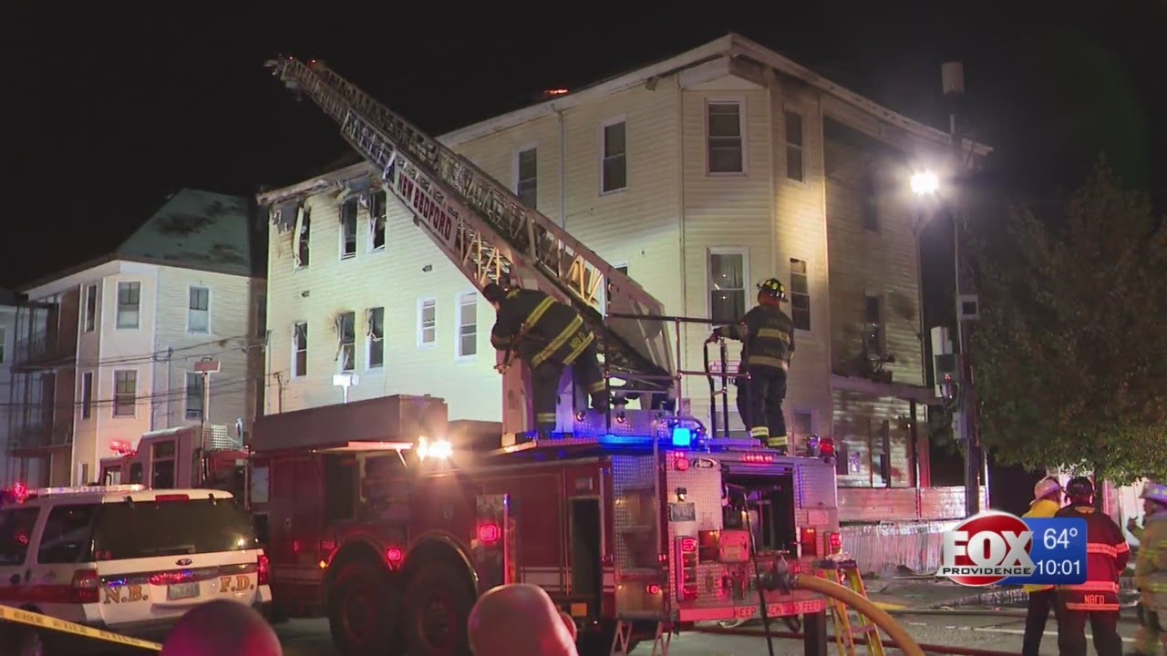 New Bedford fire tears through apartment - YouTube