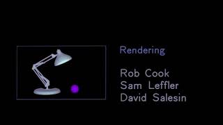 Pixar Short Luxo Jr. (1986) End Credits