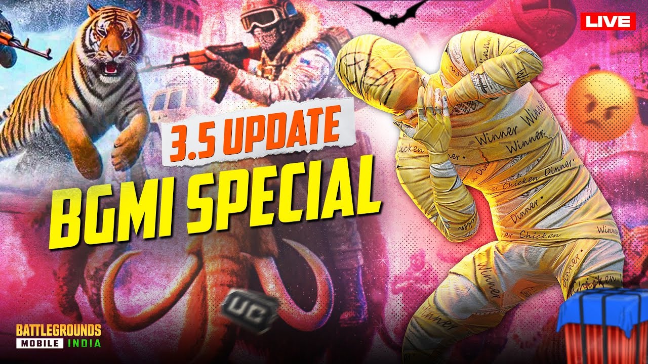 🔴BGMI NEW UPDATE 3.5 RELASE DATE ? | BGMI LIVE CUSTOM ROOM | AESAL IS LIVE #bgmicustomroomlive