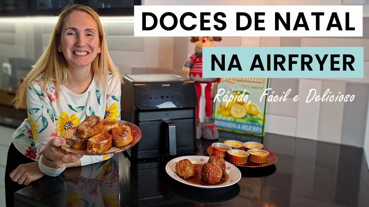 3 Sobremesas de Natal na Airfryer (Rápidas, Fáceis e Económicas!) 🎅✨