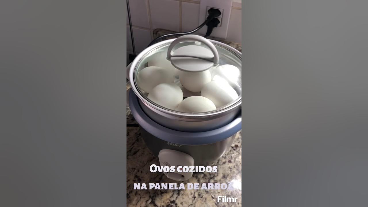 Ovos cozidos na panela de arroz - YouTube