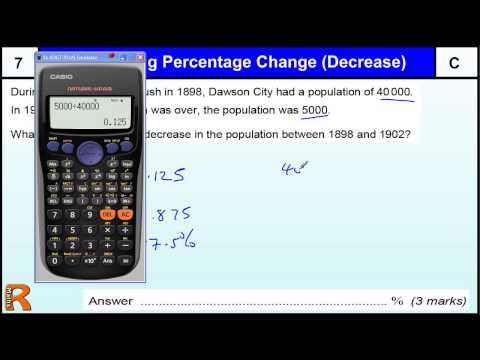 Calculating percentage Decrease GCSE Maths revision Exam paper practice & help