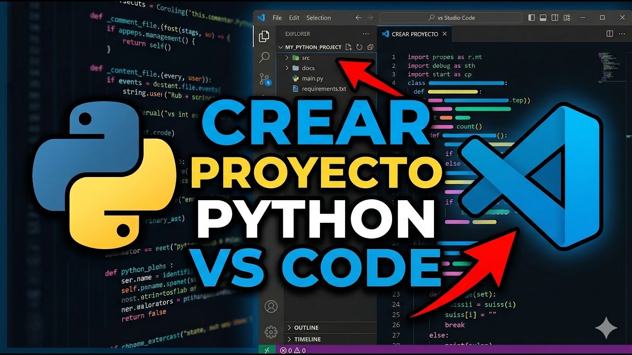 Cómo crear un proyecto Python en Visual Studio Code paso a paso - YouTube