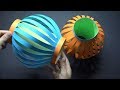 How to Make Fancy Paper Lantern Ball - A Colorful Diwali Lantern - Origami Tutorial