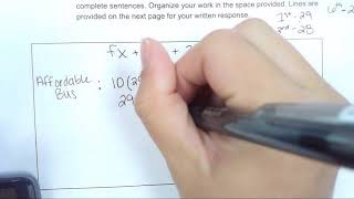 Equations & Inequalities Performance Task