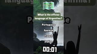 Daily Geography Trivia  What Is The  Language Of Argentina