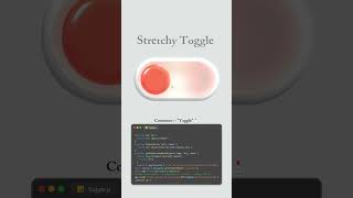 Create UI Stretchy Toggle Switch with Code! 💻✨ #javascript