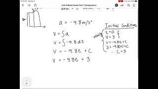Math31 - Motion Problems with Integration (May 13)