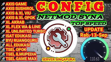 UPDATE CONFIG || NetMod Syna || Axis || XL || Tsel || Isat || Support VC [Rab-13-Sep]