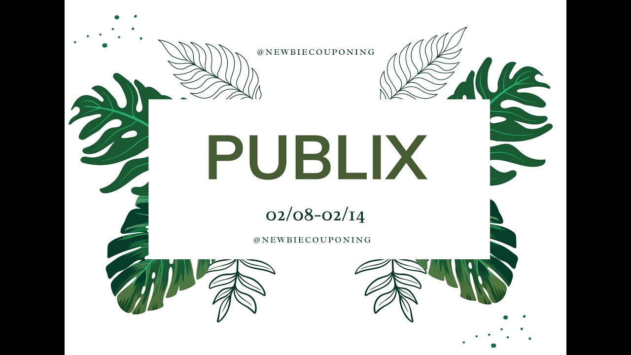 Publix Couponing Deals Week of 2/8-2/14! - YouTube