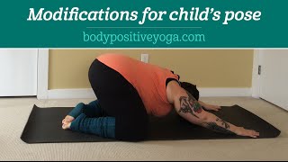 Modifications For Childs Pose Balasana