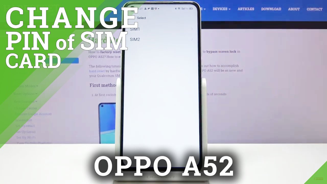 How to Set Up SIM Password in OPPO A52 Change PIN to SIM YouTube