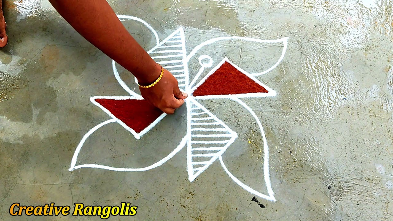 Margazhi madham kolam design |Daily use kolangal| simpledesignmuggulu| Pullikolam| Creative rangolis