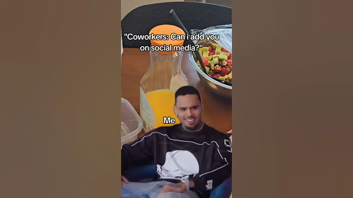 When a Coworker Asks for Your Social Media #coworkers #socialmedia #shorts #shortvideo #chrisbrown
