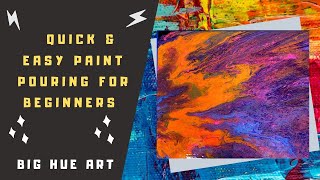 easy paint pouring beginners quick