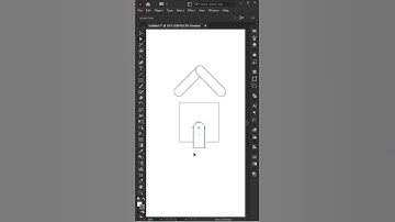 How to Create Home Icon in Adobe Illustrator #shorts