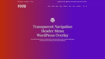 WordPress Navigation Menu Overlay Guide (Transparent Header)