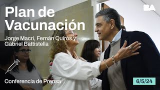 El Jefe de Gobierno, Jorge Macri, anunció el plan de vacunación en la Ciudad.