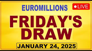 The National Lottery Euromillions Live Draw Results Today - January 24, 2025
