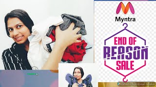 Myntra end of reason sale/heavy discounts/#bhavna, #Armywife #like, #share, #subscribe, #desi