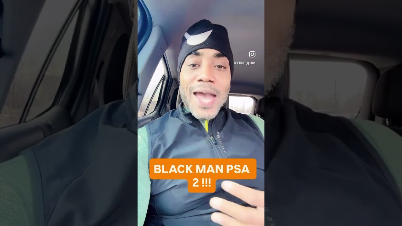 Black Man PSA: Control Yourself! #blackman #psa #control #mind