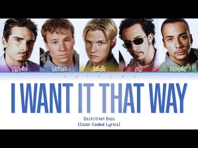 Backstreet Boys – I Want It That Way Lyrics