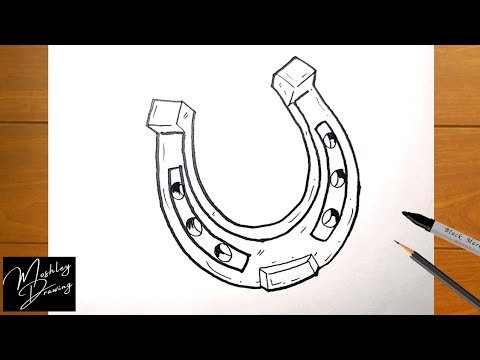 How to Draw a Horseshoe - HelloArtsy