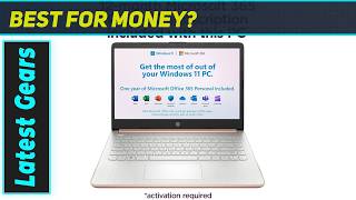 HP 14" Pale Rose Gold Laptop: Student Study Powerhouse!