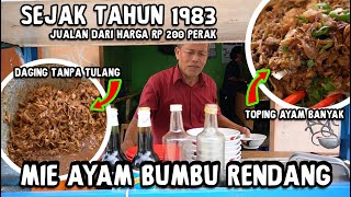 UNIK BANGET !! MIE AYAM RENDANG MANG OYO !! Sejak tahun 1983, jualan dari harga Rp 200 perak